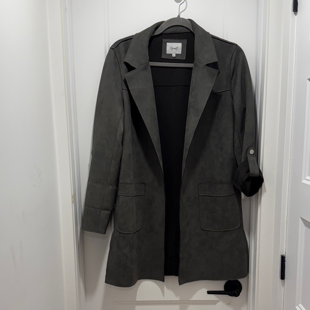 Kismet Charcoal open Blazer jacket